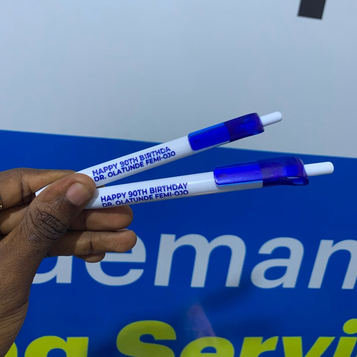 Custom branded plastic pens by Waaprint in Nigeria