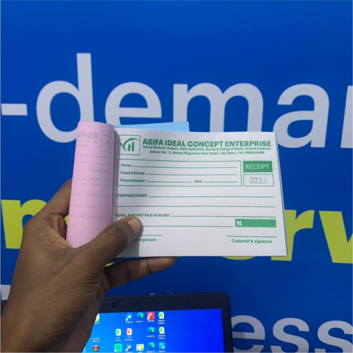 Receipt books by Waaprint
