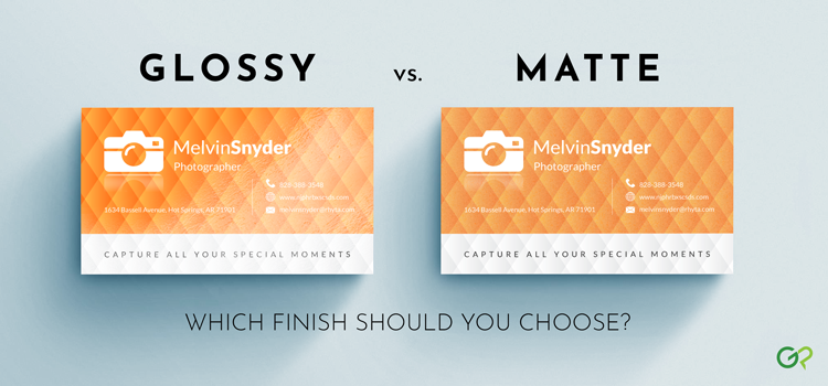 Source:gotprint.com glossy vs matte